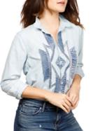 Lucky Brand Patch Motif Cotton Button-down Shirt