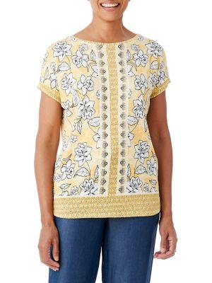 Olsen Glam Safari Linen Modern Tee
