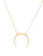 Lord & Taylor Sterling Silver Half-moon Necklace