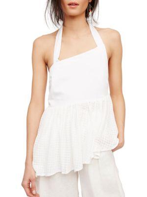 Free People Can't Get Enough Asymmetrical Halter Top