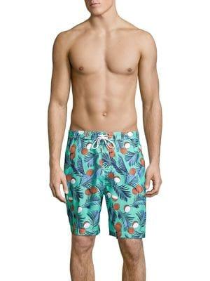 Trunks Surf + Swim Coconut-print Swim Shorts