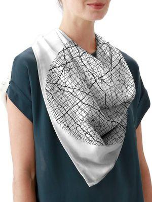 Vida Fissure Silk Square Scarf