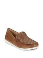 Tommy Bahama Basketweave Leather Loafers