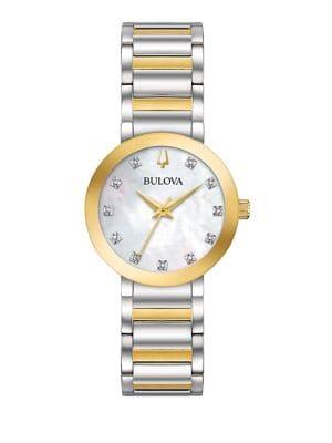Bulova Modern Diamond & Two-tone Bracelet Watch
