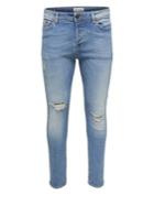 Only And Sons Blue Loom Slim-fit Jeans