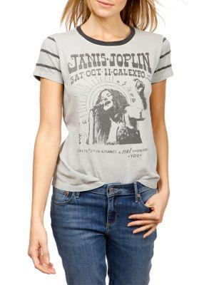 Lucky Brand Janis Joplin Graphic Cotton Tee