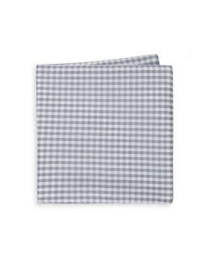 Black Brown Checkered Pocket Square