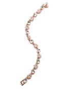 Givenchy Rose Gold Tone And Swarovski Crystal Flex Bracelet