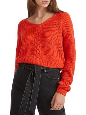 Miss Selfridge Lace-up Sweater