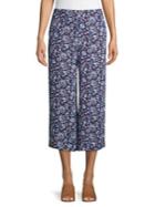 Lord & Taylor Printed Floral Cullote Pants
