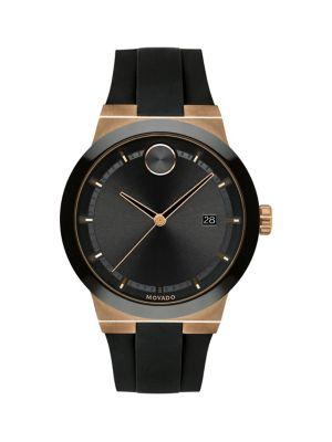 Movado Bold Stainless Steel & Silicone Watch