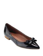Cole Haan Alice Bow Patent Leather Skimmer Flats