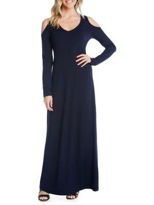 Karen Kane Cold-shoulder Maxi Dress