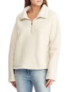 Lauren Ralph Lauren Half-zip Faux Shearling Pullover