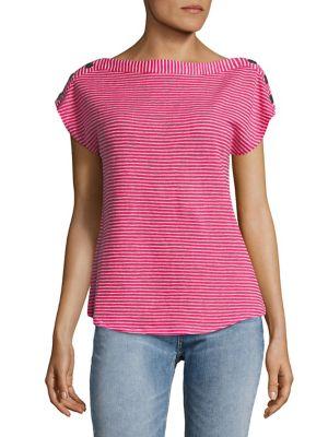 Jones New York Boatneck Snap-shoulder Top