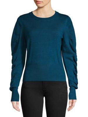Vero Moda Ruched Drapilo Knit Sweater