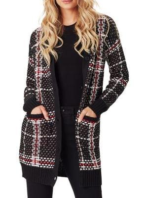 Jessica Simpson Maria Plaid Cardigan