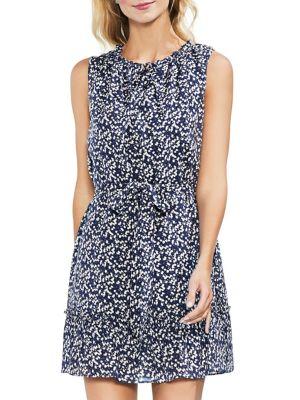 Vince Camuto Zen Bloom Bud Whirlwind A-line Dress