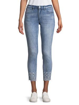 Buffalo David Bitton Embroidered Crop Jeans