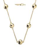 Lord & Taylor 14k Yellow Gold Puffed Necklace