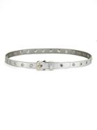 Fashion Focus Flower Eyelet Metallic Belt