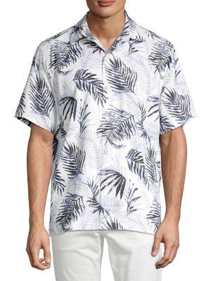 Tommy Bahama Palm-print Cotton Button-down Shirt
