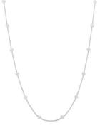 Lord & Taylor 925 Sterling Silver Station Necklace
