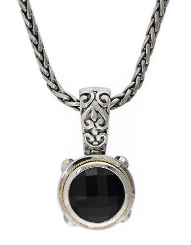 Effy Balissima 18k Yellow Gold And Sterling Silver Onyx Pendant