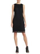 Donna Karan Geometric-lace Sheath Dress