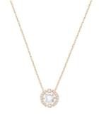 Swarovski Sparkling Dancing Crystal 18k Rose Goldplated Pendant Necklace