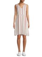 Vero Moda Hanna Striped Mini A-line Dress