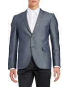 Black Brown Chambray Sportcoat
