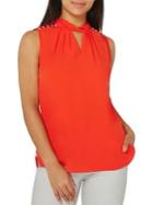 Dorothy Perkins Hannah Faux Pearls Twist-keyhole Top