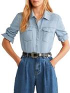 Mango Chest Pocket Denim Shirt