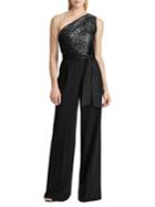 Lauren Ralph Lauren Sequined-bodice One-shoulder Jumpsuit