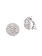 Nina Alvee Swarovski Crystal Button Clip-on Earrings