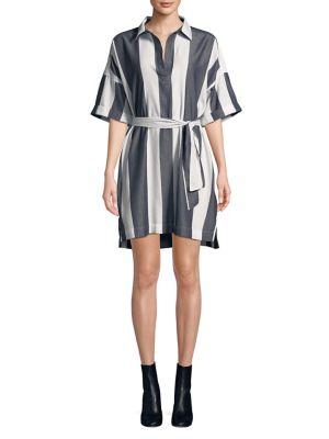 Calvin Klein Jeans Popover Striped Cotton Dress
