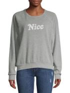 Project Social T Nice & Naughty Reversible Raglan Sweatshirt