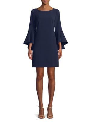 Eliza J Classic Bell-sleeve Dress