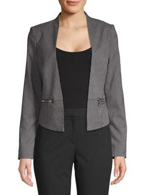 Vero Moda Plaid Open Front Blazer