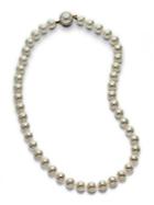 Majorica 8mm White Pearl Strand Necklace/16