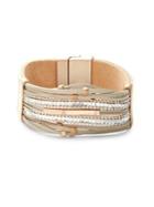 Design Lab Lord & Taylor Crystal Multi-strands Bracelet