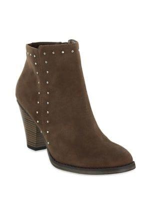 Mia Lela Studded Faux Suede Booties