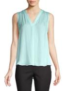 Vince Camuto Petite V-neck Ruffle Tank