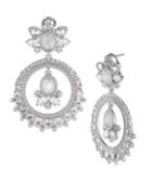 Marchesa Crystal-embellished Orbital Chandelier Earrings