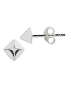 Lord & Taylor Sterling Silver Pyramid Stud Earrings