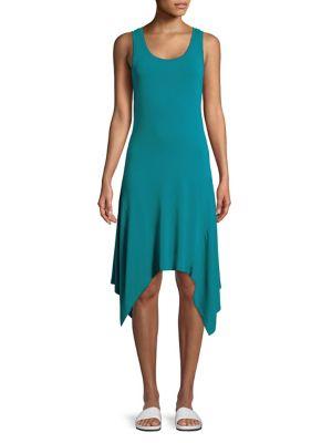 H Halston Sleeveless Handkerchief Dress