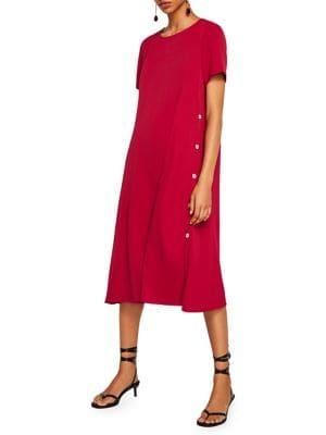 Mango Short-sleeve Shift Dress