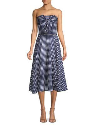 Shoshanna Ellen Gingham Cotton Dress