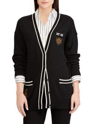 Lauren Ralph Lauren V-neck Button-front Cardigan